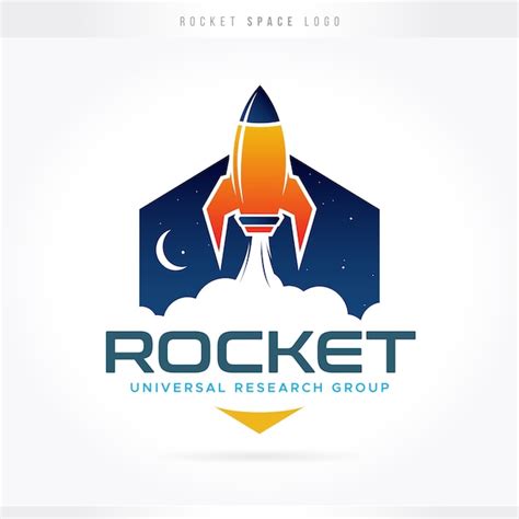 Rocket Space Science Logo Vector Premium Download