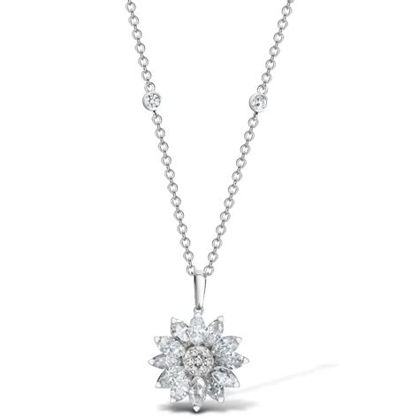 Asprey London Daisy Heritage Diamond Pendant Necklace Kate Middleton