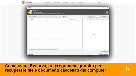 Recuperare Gratis File E Documenti Cancellati Dal Computer Con Recurva