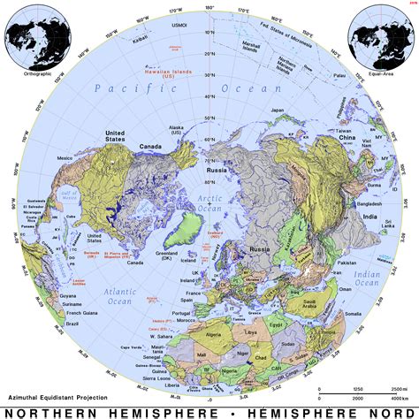 Northern Hemisphere · Public Domain Maps By Pat The Free Open Source