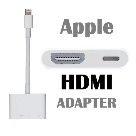 Genuine Apple Lightning Digital Av Hdmi Adapter To Suit Iphone 6 Plus