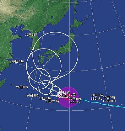Jun 23, 2021 · 台風5号（チャンパー）は2021年6月23日正午現在、マリアナ諸島にあり、北寄りに進んでいる。気象庁の進路予想をみると、週末は本州に接近する. 台風12号 土日から影響か 特徴は? 〈tenki.jp〉｜AERA dot. (アエラ ...