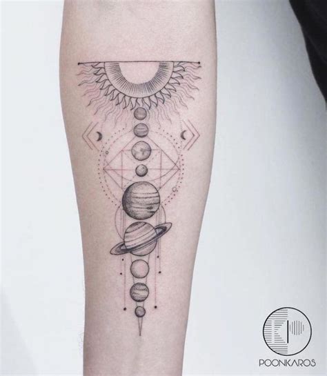 Planet Tattoo Tattoo Insider Space Tattoo Geometric Tattoo Planet