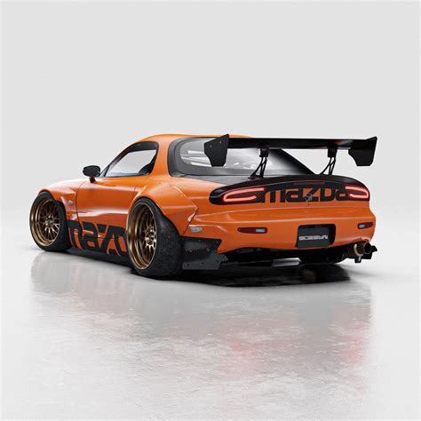 Mazda Rx 7 Shows Classic Tokyo Drift Livery In Radical Widebody