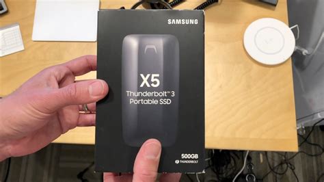 Samsung X5 Thunderbolt 3 Portable NVMe SSD Unboxing 