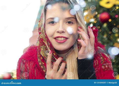 Young Smiling Beautiful Russian Girl Stock Image Image Of Nails Makeup 131594207