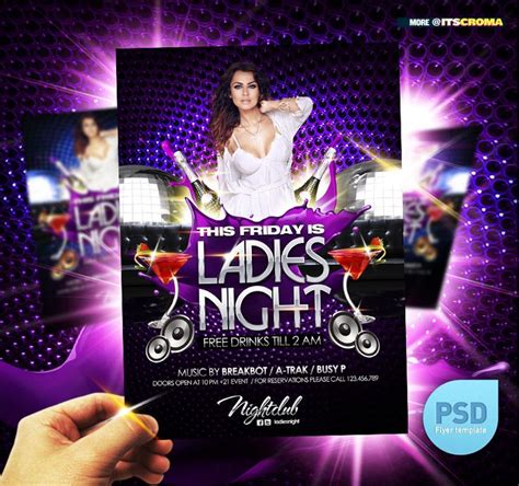 Amateur strip night part 1. PSD Night Club Party Flyer Ladies Night | Party flyer ...