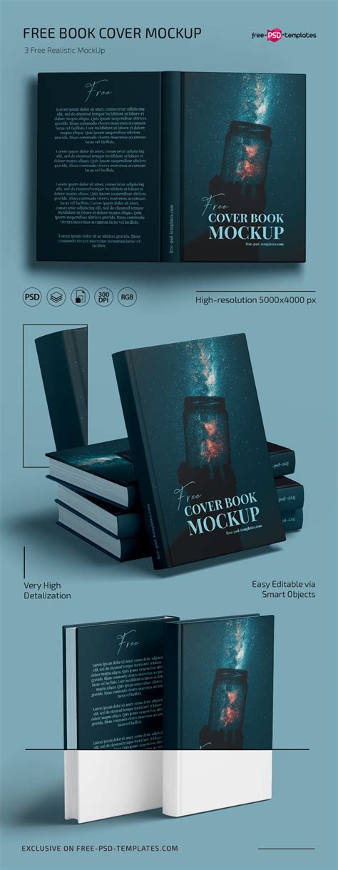 Free Book Cover Mockup Free Psd Templates