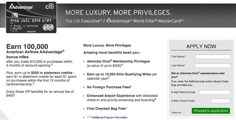 Maybe you would like to learn more about one of these? Citi Executive AAdvantage World Elite MasterCard 100,000 Point Credit Card Offer! HOT! - FlyMiler