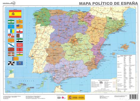 Mapa Político De España Recursos Educativos Comunidades Autonomas De