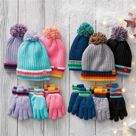 Kids 3 Pack Knit Hat And Gloves Montgomery Ward