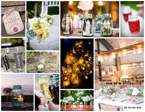 royal wedding magazine: A Lovely Roundup Mason Jars in Weddings