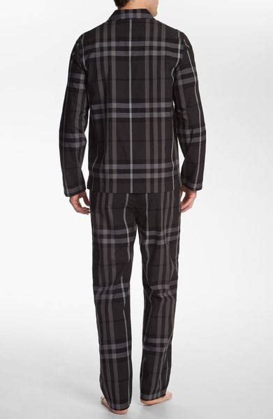 Burberry London Pajama Set In Gray For Men Dark Charcoal Beat Lyst