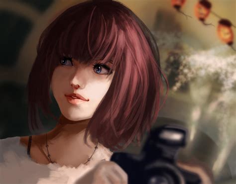 Portrait Of A Girl With A Camera By Daidus On Deviantart