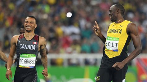 Bolt surged out to an early lead, but canadian andre de grasse did well to stay with. COVID-19 : Andre De Grasse a raté une chance de prendre le ...