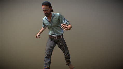 Rick Grimes The Walking Dead 3d Model By Sanforge Studio Sanforge