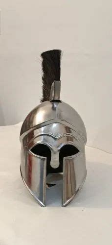 Medieval Greek Corinthian Helmet Armour Black Plume Steel Helmet