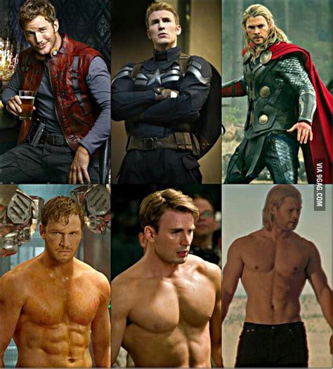 The Chris Of Marvel And Their Abs Films Marvel Marvel Memes Marvel N Dc Marvel Cinematic