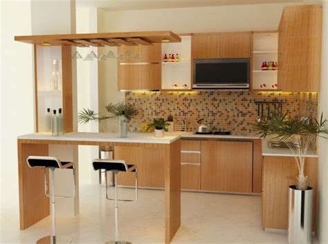 55 contoh desain dapur minimalis 3x3 cantik dan modern terbaru desain dapur minimal Desain Kitchen Set Dengan Mini Bar