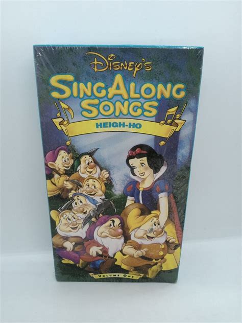 Walt Disney Sing Along Songs Vhs Snow White Heigh Ho New Sealed