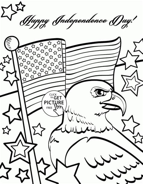 My husband drew these amazing 4th of july coloring pages for your kiddos! Independence Day of 4th of July coloring page for kids ...