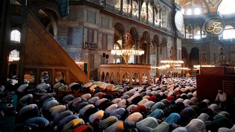 First Prayers Held In Hagia Sophia Grand Mosque After 86 Year Hiatus