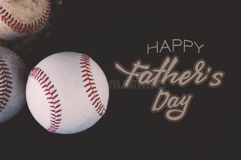 Happy Father S Day Baseball Graphic Stock Image Image Of Team Wishes