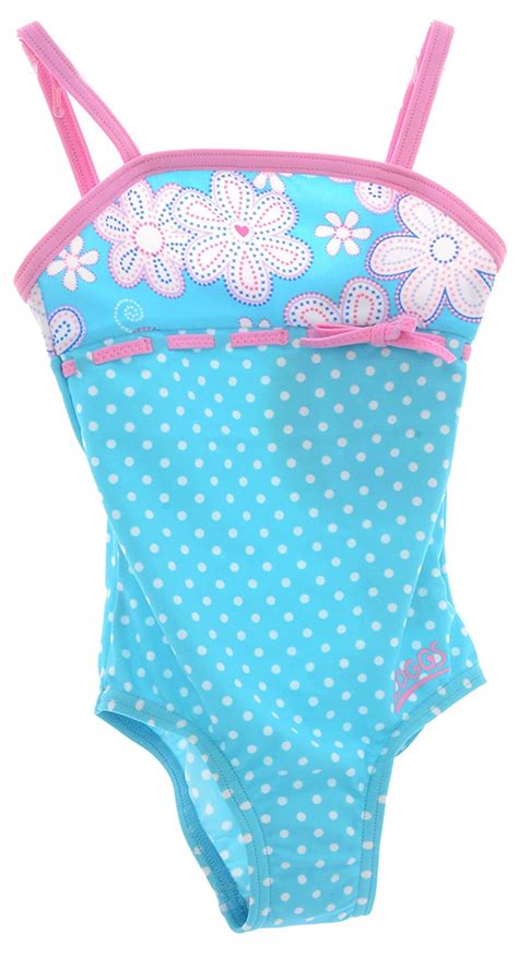 Zoggs Sunshine Beach Classicback Pink Swimming Costume For Age 1 Girls