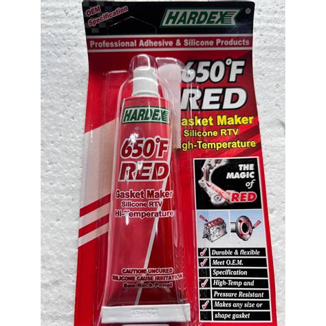 Hardex Red Hi Temp Rtv Silicone Gasket Maker G Shopee Philippines