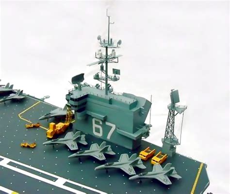 Help us remember past fleet weeks by tagging a close up view of the island superstructure aboard u.s. USS John F. Kennedy CV-67 Aircraft Carrier - Custom ...