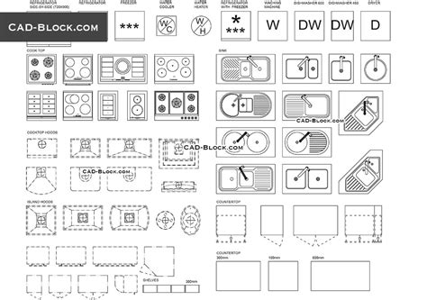 Equipment for kitchens cad blocks. Kitchen Maker download Cad block, AutoCAD file