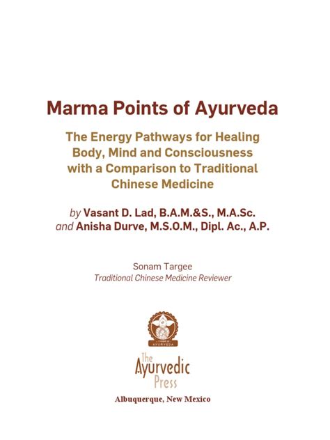 Marma Points Of Ayurveda Ayurveda School Home Page Pdf