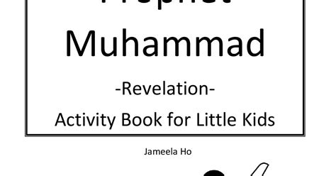 Ilma Education Prophet Muhammad Activity Book For Little Kids Download