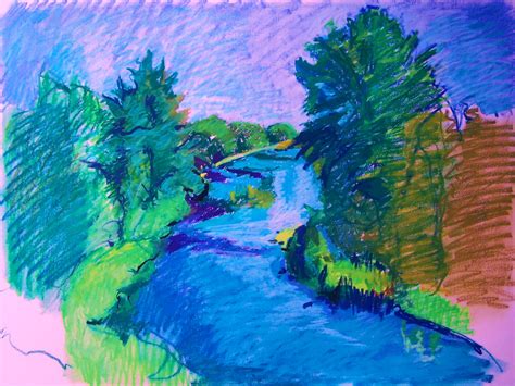 River Painting Simple Painting Inspired