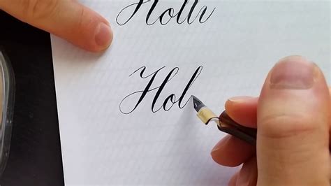 Copperplate Calligraphy Holly Youtube