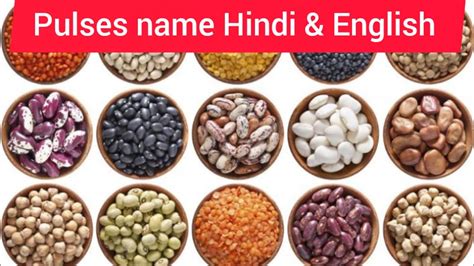 Pulses Namepulses Name In Hindi And Englishदालों के नाम दालों के