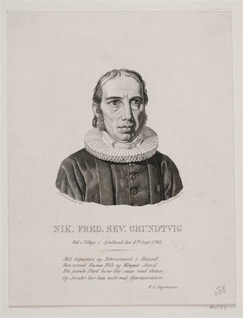 Nicolai Frederik Severin Grundtvig 1827 Erling Eckersberg Cw
