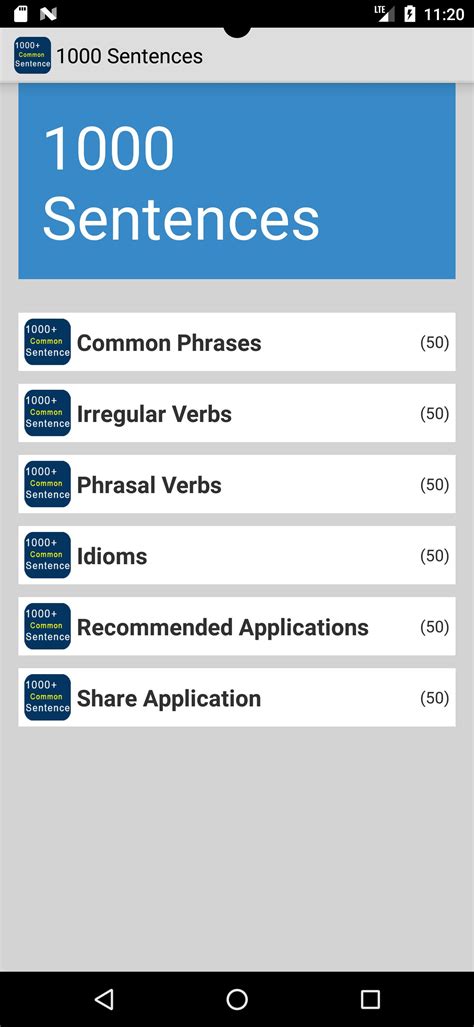 1000 Common English Sentences Apk Do Pobrania Na Androida