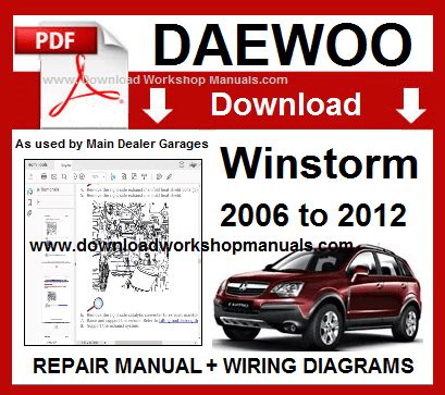 Daewoo Winstorm Workshop Repair Manual Download