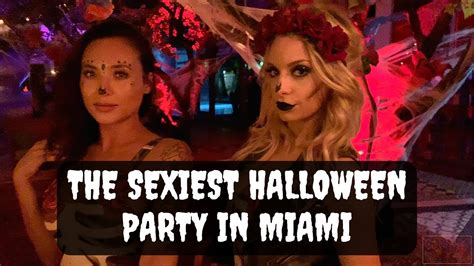 The Sexiest Halloween Party In Miami Youtube
