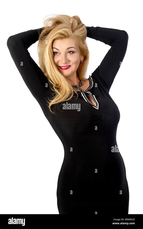 Image Portrait Of A Beautiful Adult Blonde Woman Stock Photo Alamy