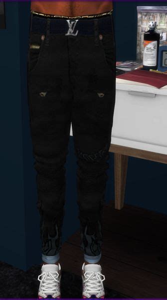 Male Jeans Conversion Sims 4 Men Clothing Sims 4 Clothing Sims 4