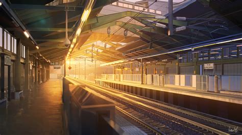 Train Station Anime Train Station Wallpapers Hd Wallpapers Digital Art Wallpapers Artwork