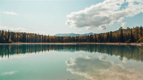 Nature Landscape Trees Forest Mountains Clouds Lake Water Sky