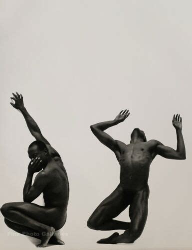 1995 vintage herb ritts black male nude man body dance dramatic photo art 16x20 ebay
