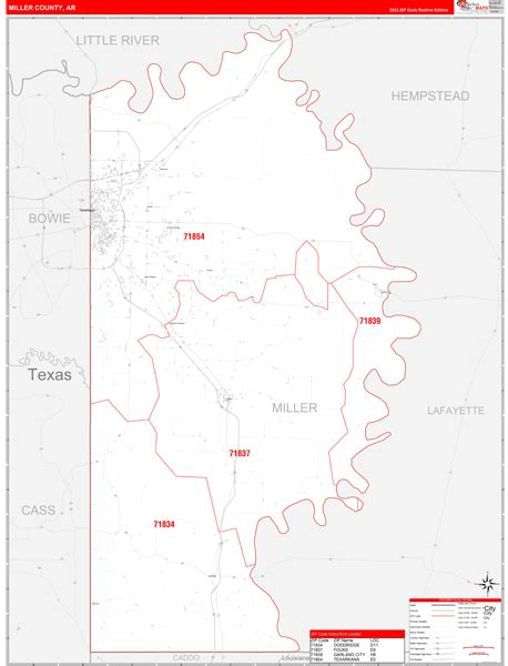 Maps Of Miller County Arkansas
