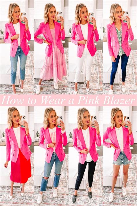 How To Wear A Pink Blazer Styling Ideas Straight A Style Pink