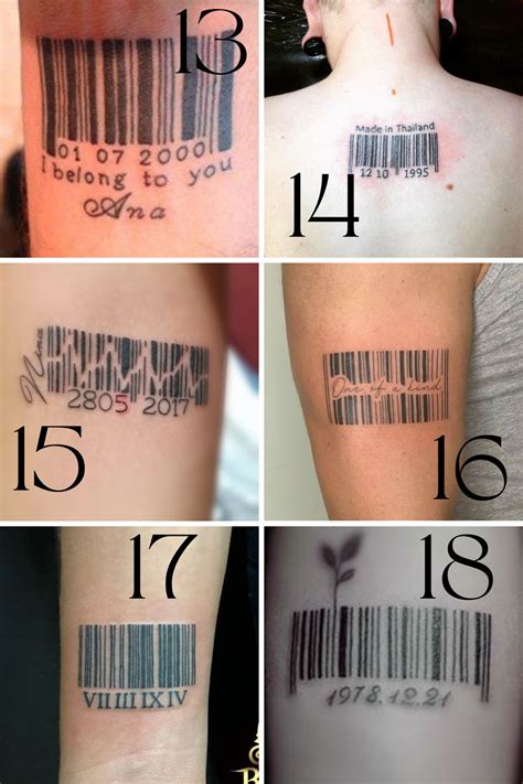 Barcode Tattoo Neck