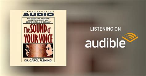 The Sound Of Your Voice By Dr Carol Fleming Audiobook