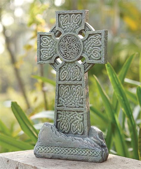 Celtic Garden Stone Cross Irish Crossroads